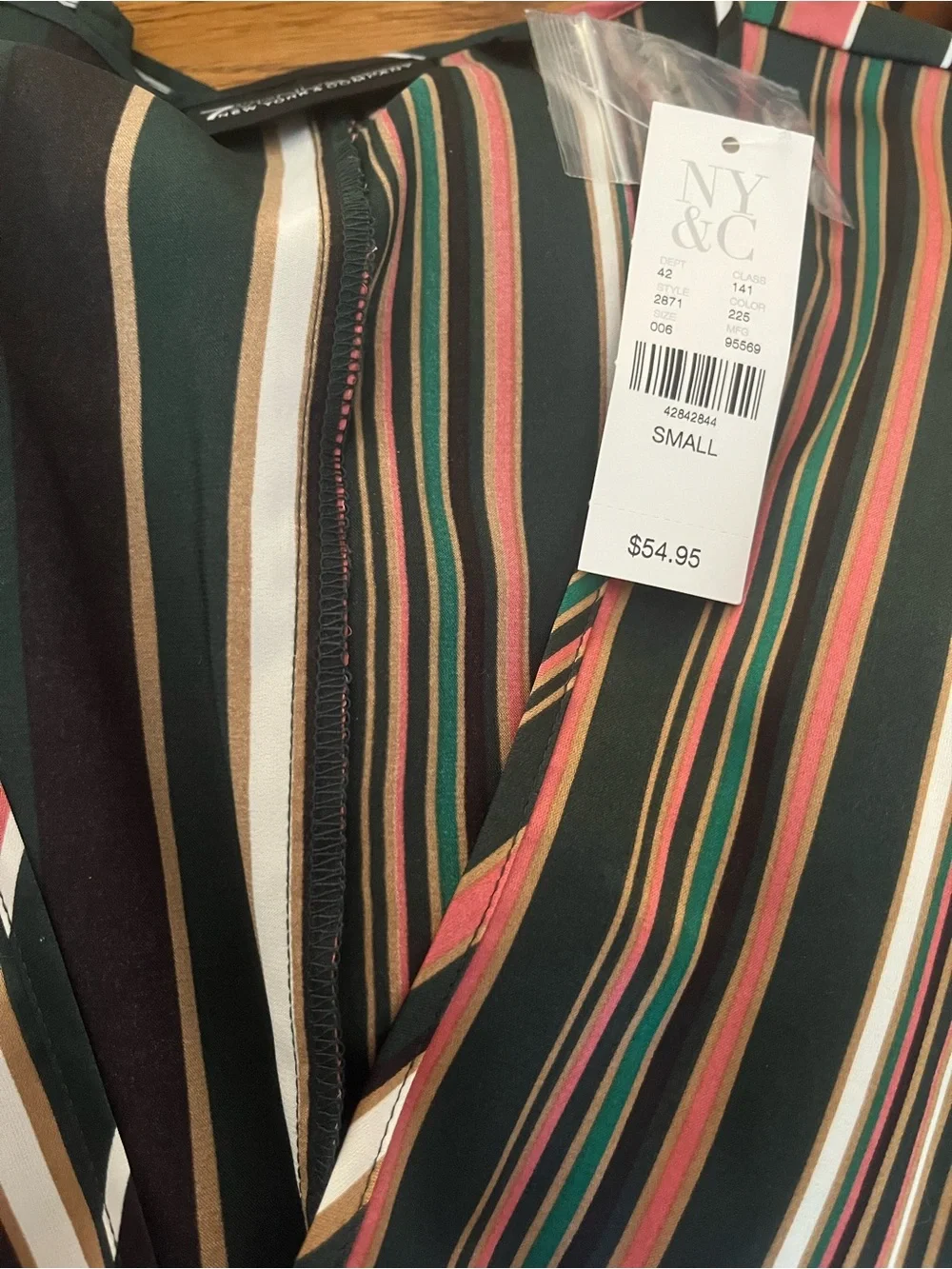 New York & Company striped wrap